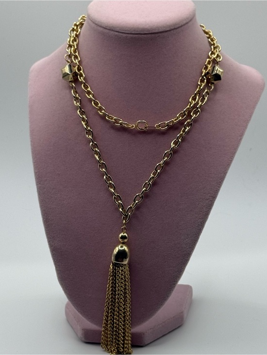 Jewelry - Long Gold-Tone tassel Necklace